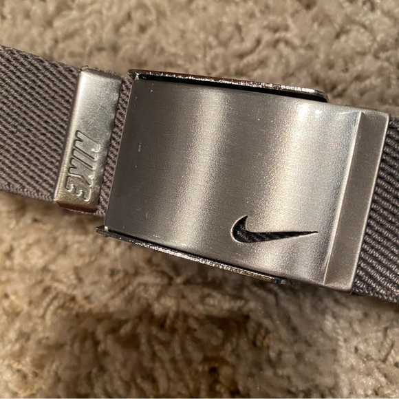 Nike Woven Reversible Belt One Size Black / Gray - Picture 2 of 6